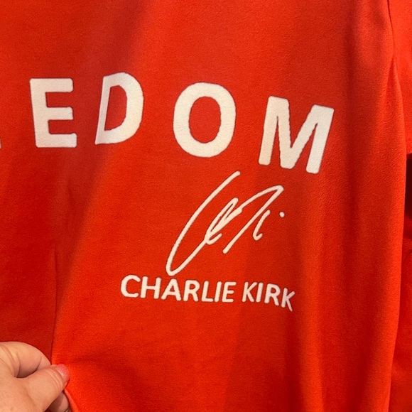 Red and Blue Freedom woman Shirt - Picture 4 of 4